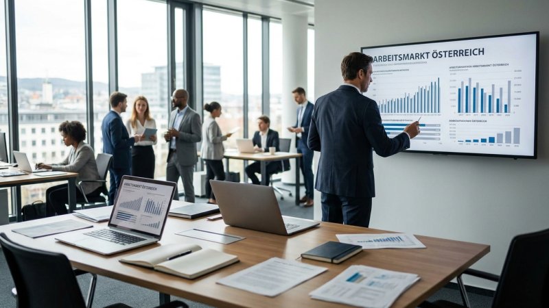 Beschäftigung, Arbeitslosigkeit und offene Stellen in Österreich im aktuellen Vergleich