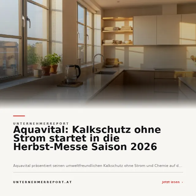 Share-Card fuer Aquavital präsentiert stromfreien Kalkschutz auf Herbstmessen 2026