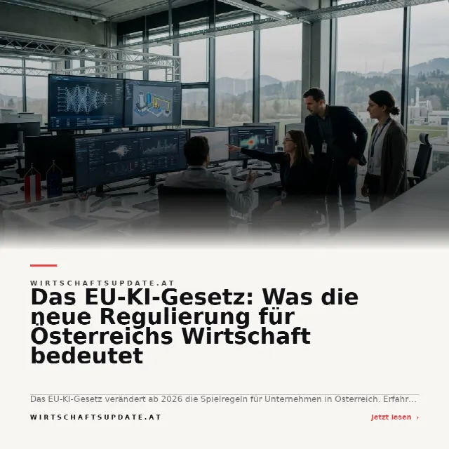 Share-Card fuer Das EU-KI-Gesetz: Was die neue Regulierung für Österreichs Wirtschaft bedeutet