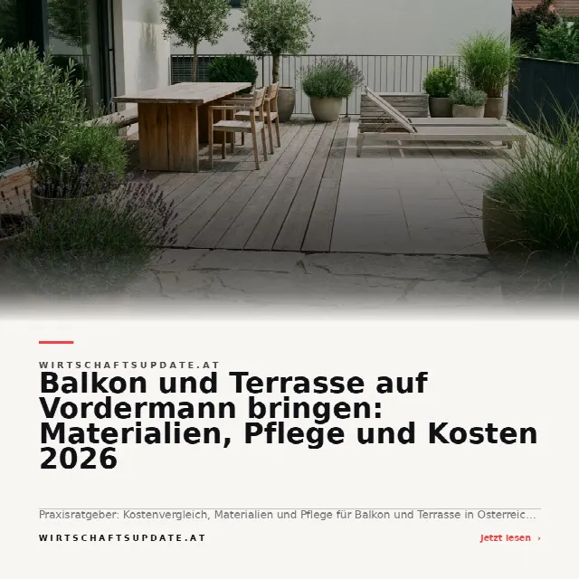 Share-Card fuer Balkon und Terrasse auf Vordermann bringen: Materialien, Pflege und Kosten 2026